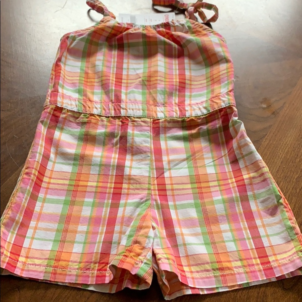 NWT Gymboree Plaid Romper 5